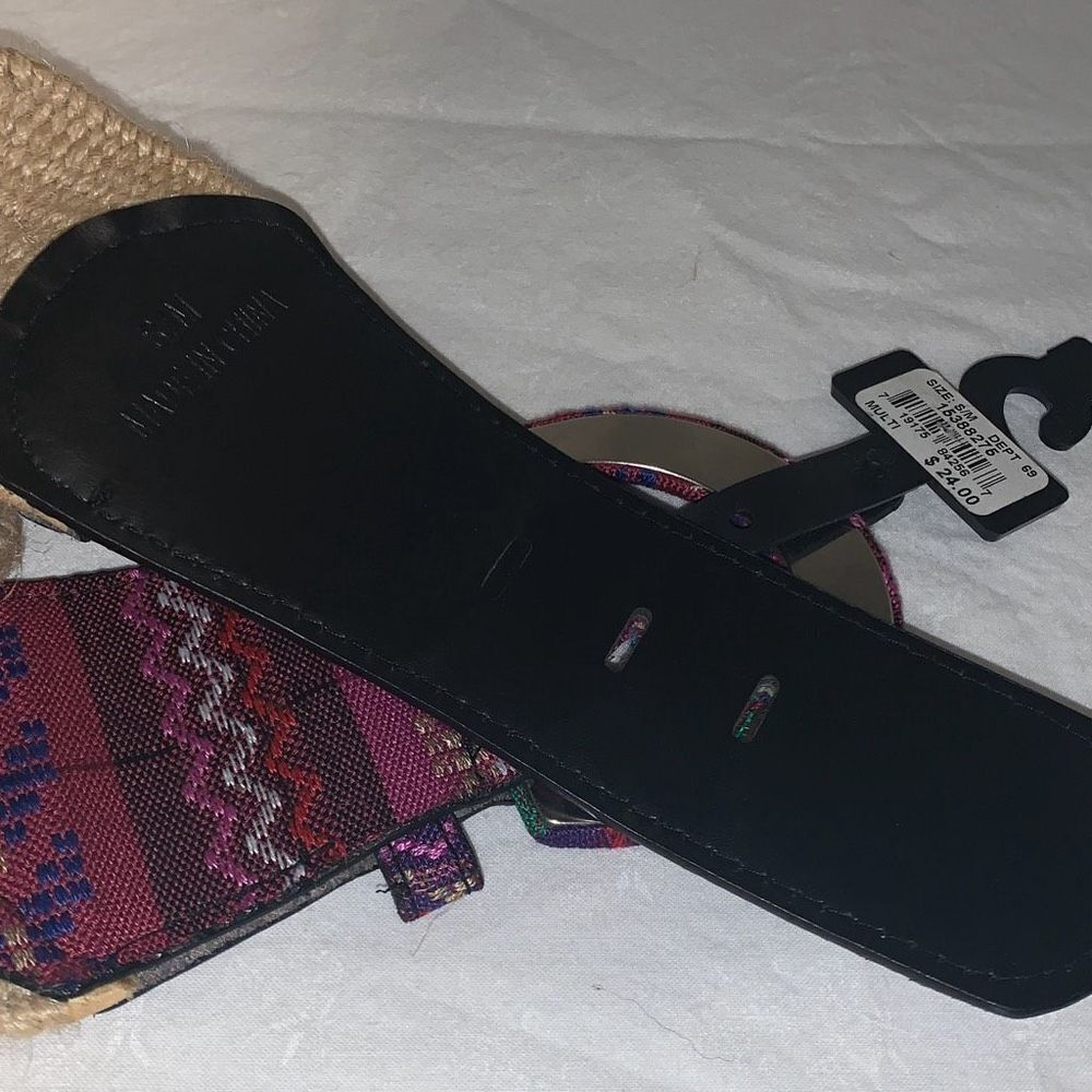 NWT Woven Jute Aztec Wide Stretch Belt S/M - Picture 8 of 8